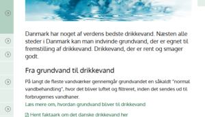 Grundvand til drikkevand Grundvand til drikkevand