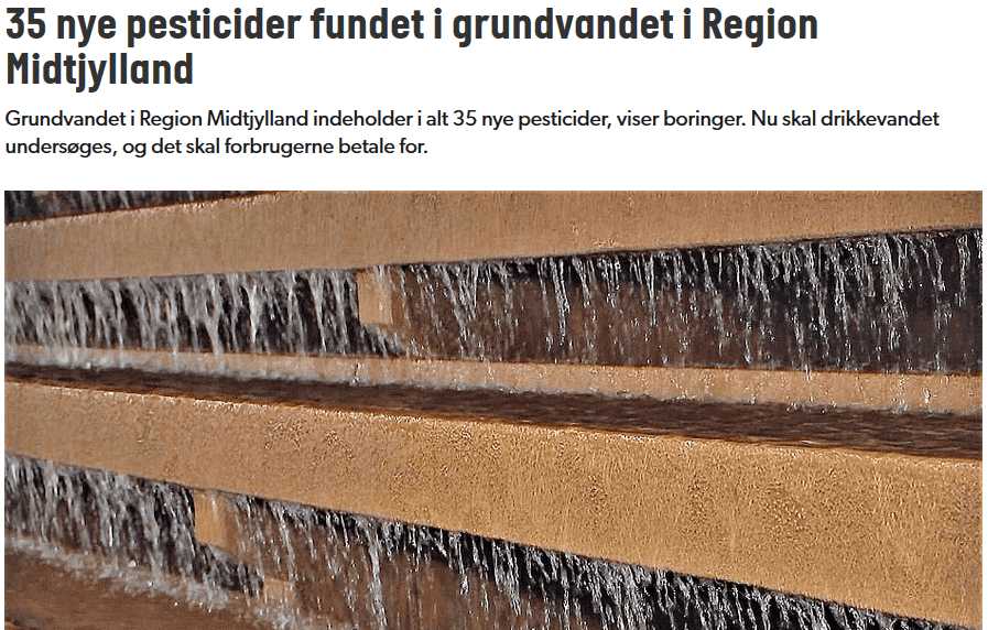 35 nye pesticider fundet i drikkevand